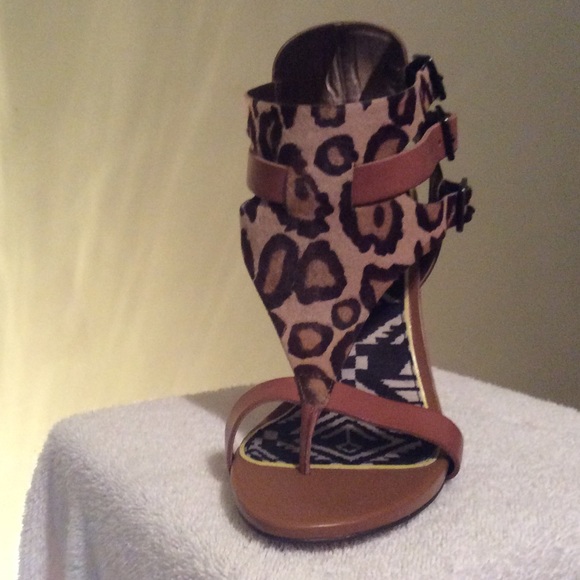Sam Edelman Leopard Print Sandal - Picture 2 of 4